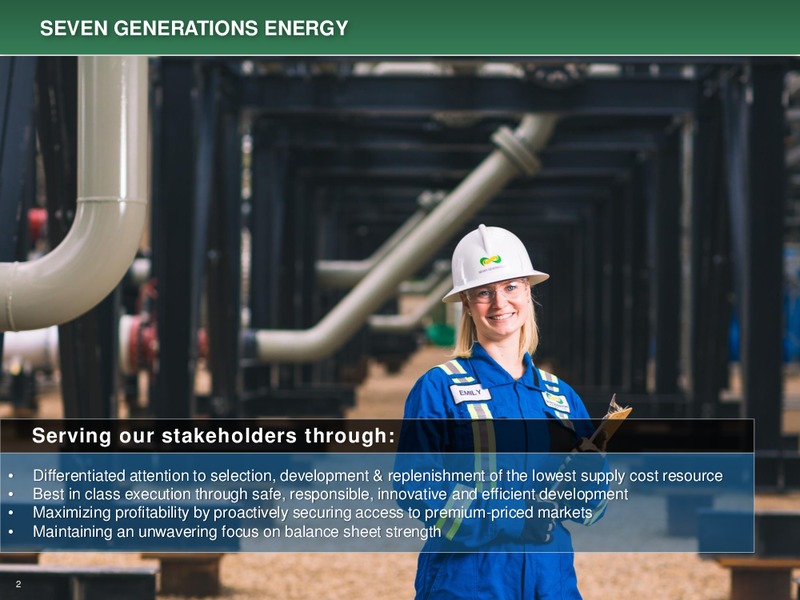 October 2019 Corporate Presentation – Seven Generations Energy Ltd – slide 2