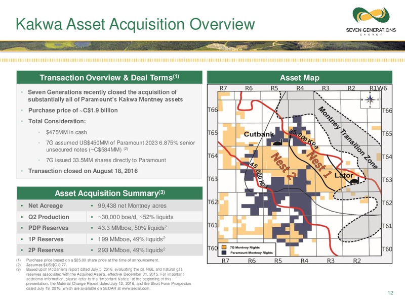 November 2016 Corporate Presentation – Seven Generations Energy Ltd – slide 10