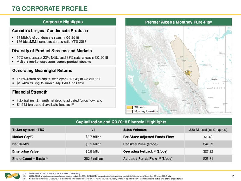December 2018 Corporate Presentation – Seven Generations Energy Ltd – slide 2