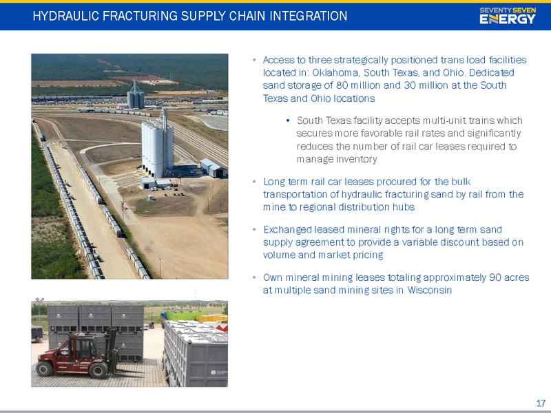 February 2016 Investor Presentation – Seventy Seven Energy Inc. – slide 15