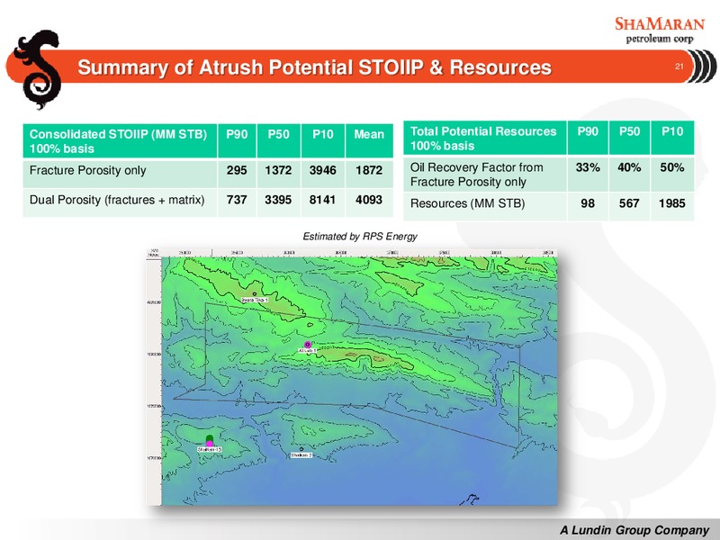 TD NEWCREST CONFERENCE – Shamaran Petroleum – slide 21