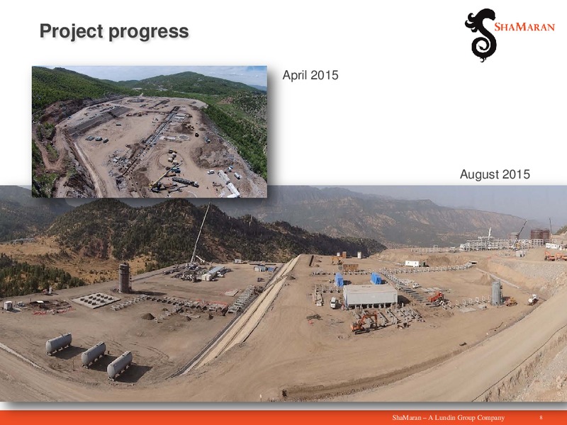 August 2015 Investor Presentation – Shamaran Petroleum – slide 8