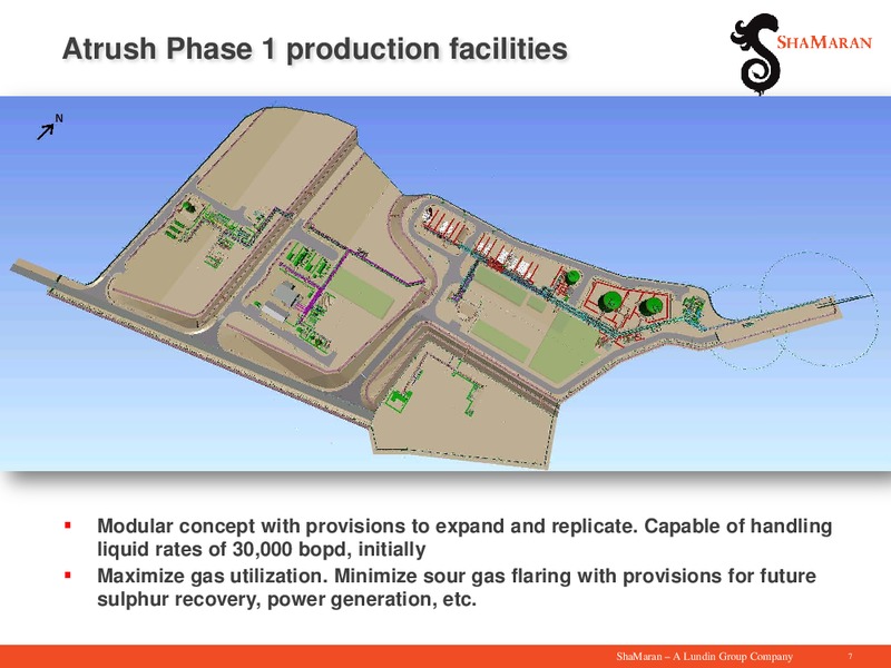 September 2015 Investor Presentation – Shamaran Petroleum – slide 7