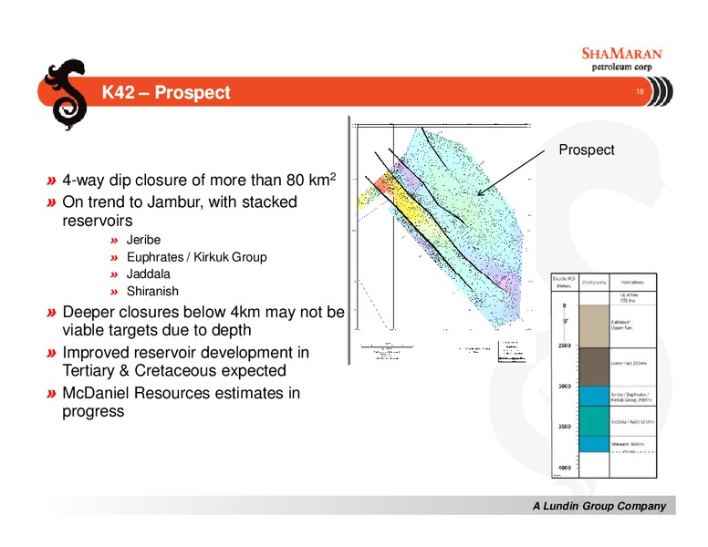 CANACCORD GENUITY GLOBAL ENERGY CONFERENCE – Shamaran Petroleum – slide 18