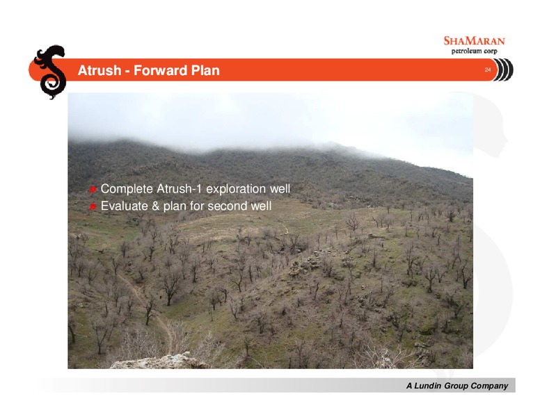 CANACCORD GENUITY GLOBAL ENERGY CONFERENCE – Shamaran Petroleum – slide 24