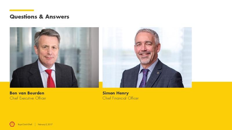 4Q 2016 Results – Shell – slide 28