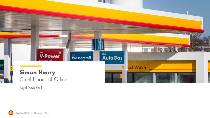 Q3 2016 Results – Shell – slide 2