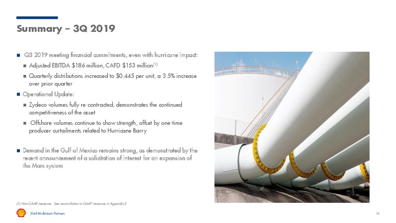 UBS Midstream MLP & Utilities Conference – Shell Midstream Partners Lp – slide 14