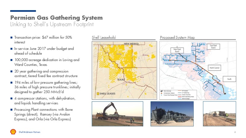 Q2 2017 Presentation – Shell Midstream Partners Lp – slide 5