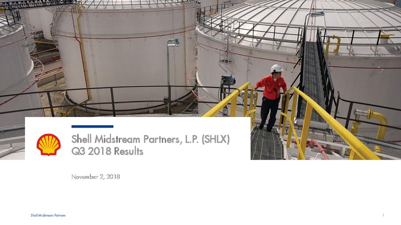 3Q 2018 Earnings – Shell Midstream Partners Lp – slide 1
