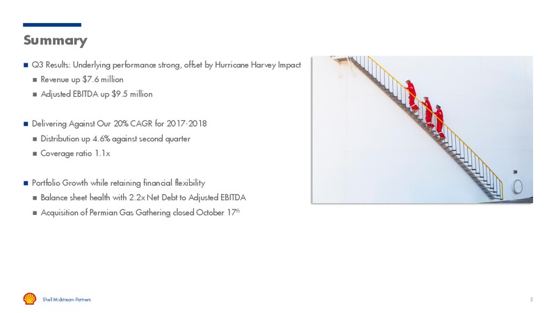 Q3 2017 Presentation – Shell Midstream Partners Lp – slide 2