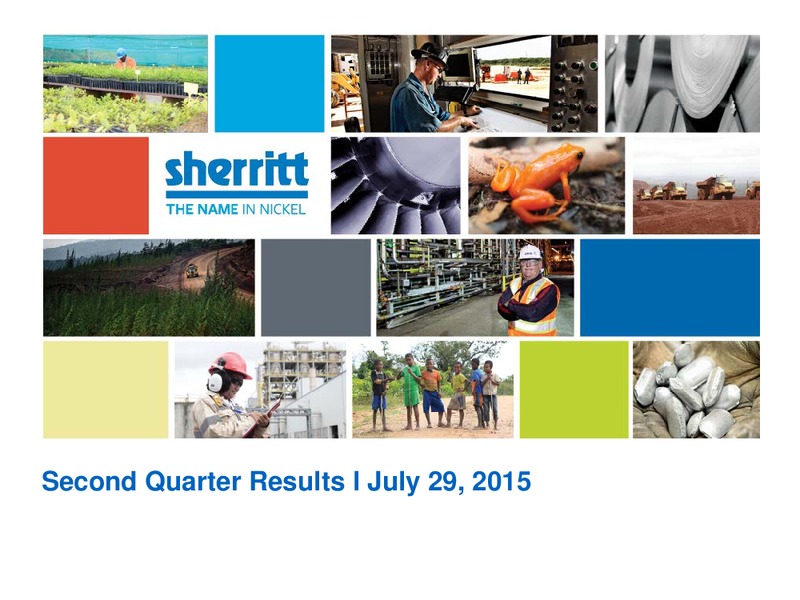 Q2 2015 Earnings Call – Sherritt International – slide 1