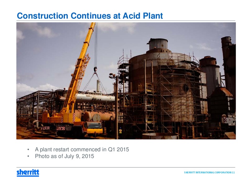 Q2 2015 Earnings Call – Sherritt International – slide 10