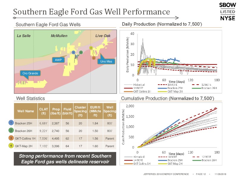 Jefferies 2018 Energy Conference November 2018 – Silverbow Resources – slide 11