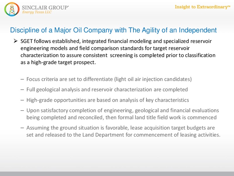 EnerCom The Oil and Gas Conference – Sinclair Group – slide 5