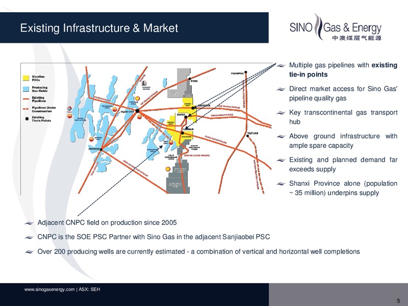 MARCH 2014 INVESTOR PRESENTATION – Sino Gas and Energy – slide 4