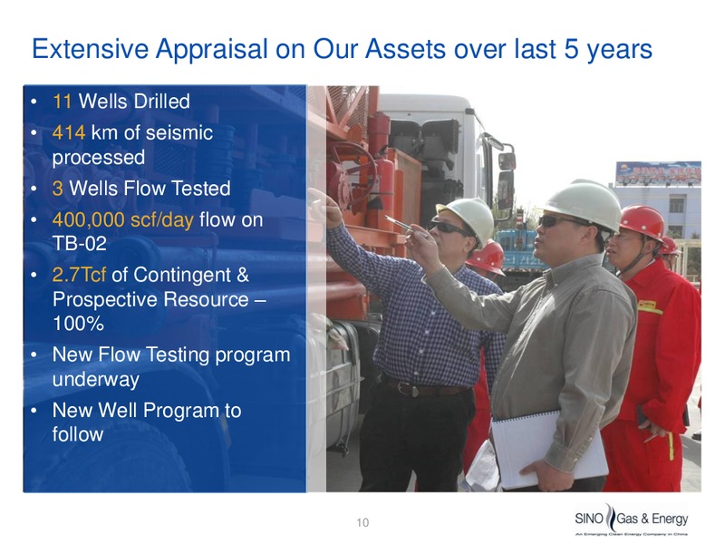 MAY 2010 ANNUAL GENERAL MEETING – Sino Gas and Energy – slide 9