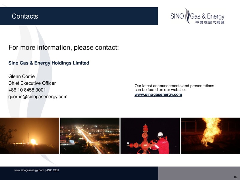 MACQUARIE WESTERN AUSTRALIA FORUM – Sino Gas and Energy – slide 14
