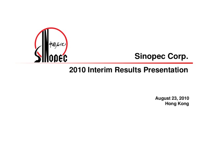 2010 INTERIM RESULTS – Sinopec – slide 1
