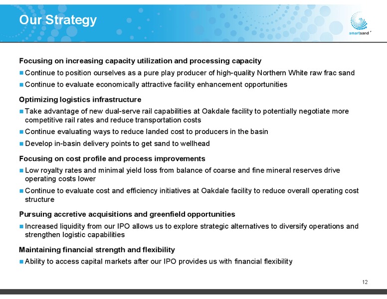 Goldman Sachs Global Energy Conference – Smart Sand Inc – slide 11