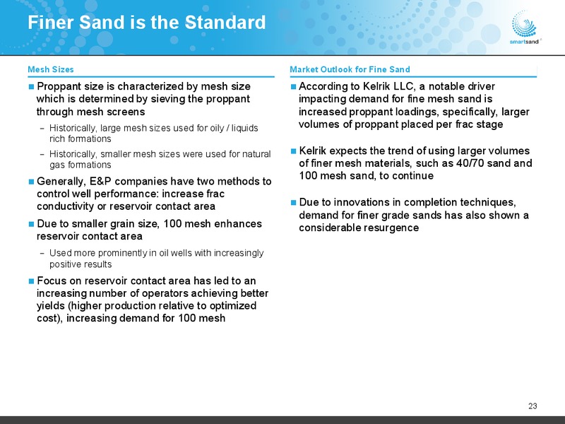 Credit Suisse Energy Conference – Smart Sand Inc – slide 22