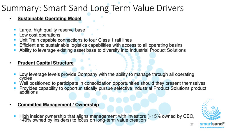 May 2022 Investor Presentation – Smart Sand Inc – slide 25