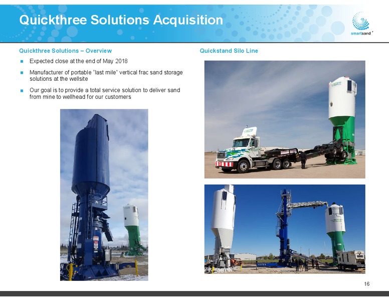 May 2018 Investor Presentation – Smart Sand Inc – slide 16
