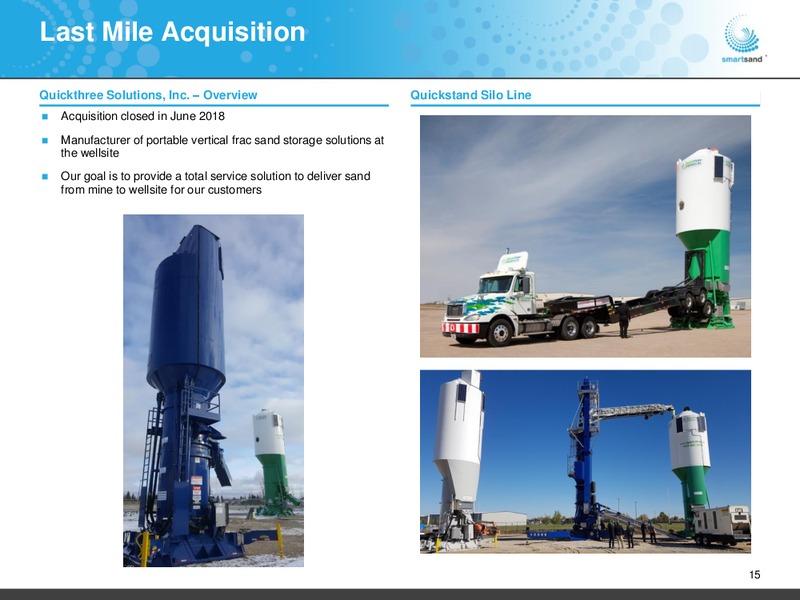 2Q 2018 Investor Presentation – Smart Sand Inc – slide 14
