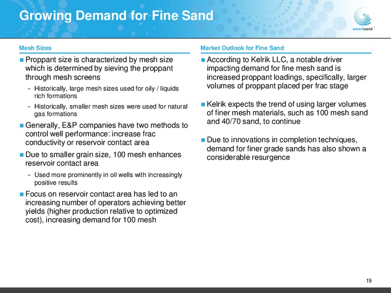 2Q 2018 Investor Presentation – Smart Sand Inc – slide 18