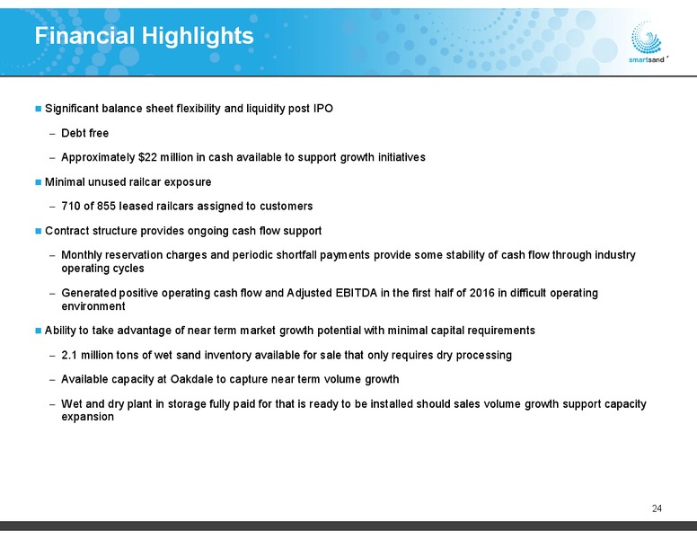 Jefferies 2016 Energy Conference – Smart Sand Inc – slide 23