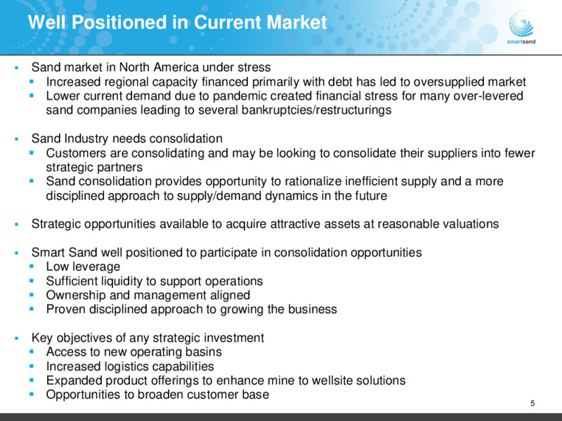 December 2020 Investor Presentation – Smart Sand Inc – slide 4