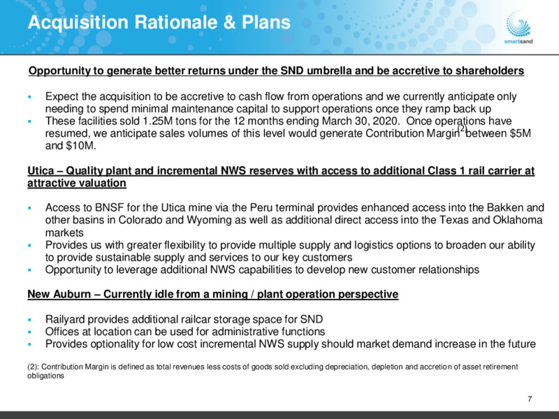 December 2020 Investor Presentation – Smart Sand Inc – slide 6