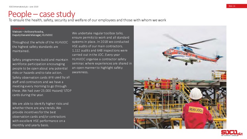 June 2019 Corporate Presentation – Soco International Plc – slide 15