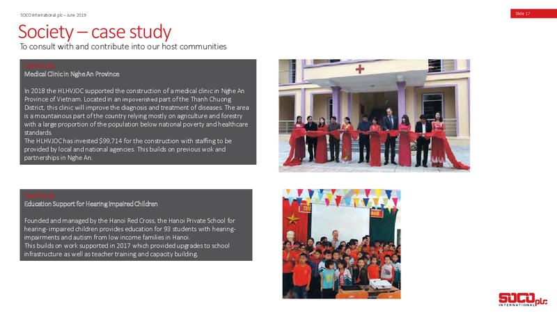 June 2019 Corporate Presentation – Soco International Plc – slide 16
