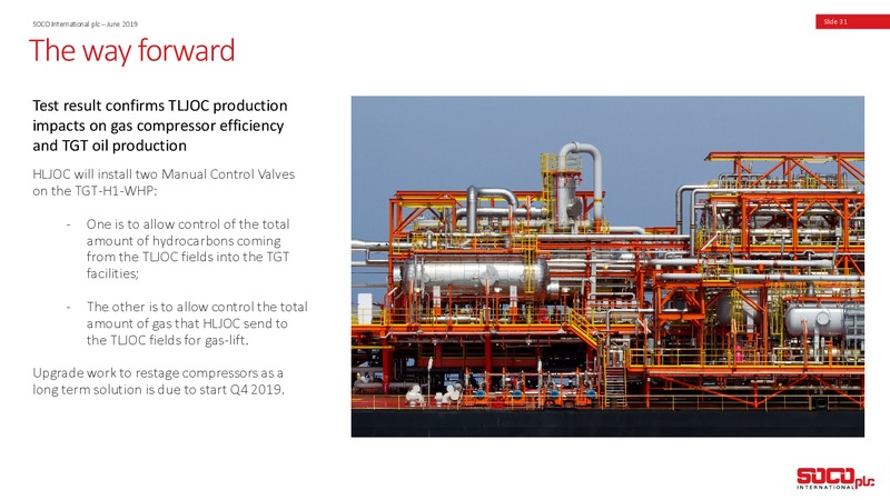 June 2019 Corporate Presentation – Soco International Plc – slide 30