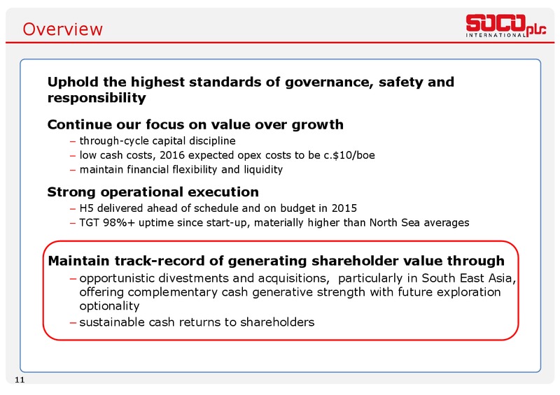June 2016 Annual General Meeting – Soco International Plc – slide 10