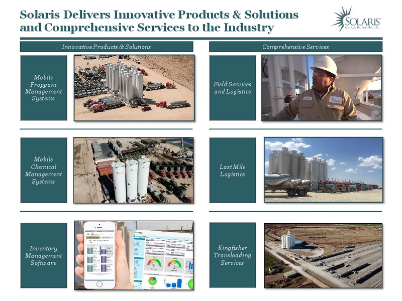 March 2019 Investor Presentation – Solaris Oilfield Infrastructure, Inc. – slide 3