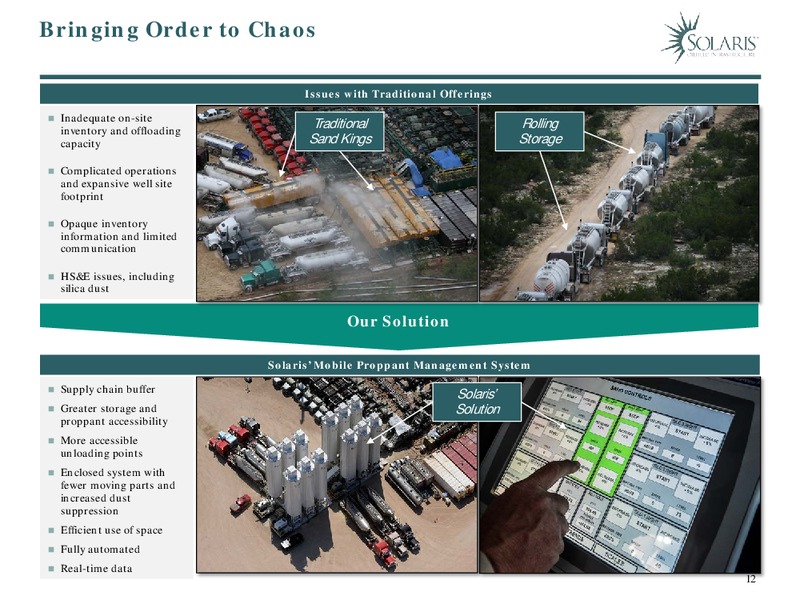 Barclays CEO Energy 2017 Power Conference – Solaris Oilfield Infrastructure, Inc. – slide 12