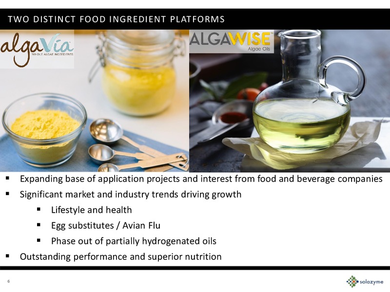 Q2 2015 – Solazyme – slide 5