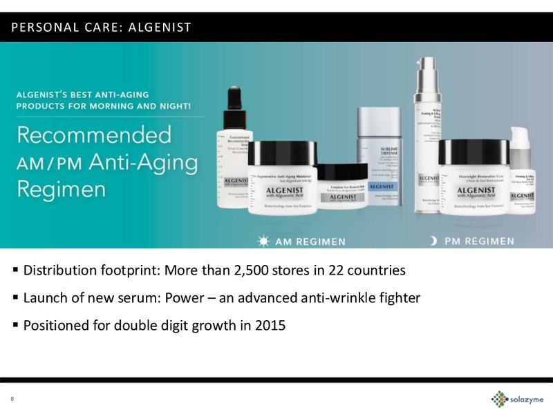 Q2 2015 – Solazyme – slide 7