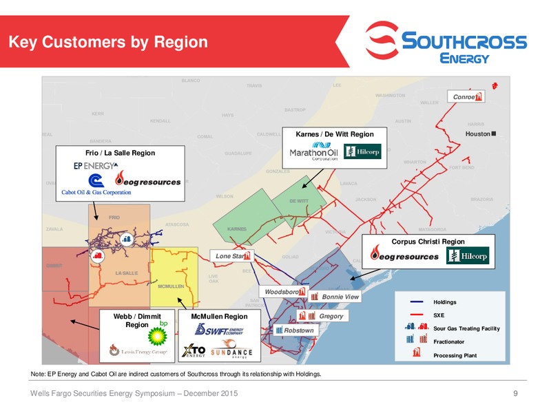 Wells Fargo Securities Energy Symposium – Southcross Energy Partners, L.P. – slide 9