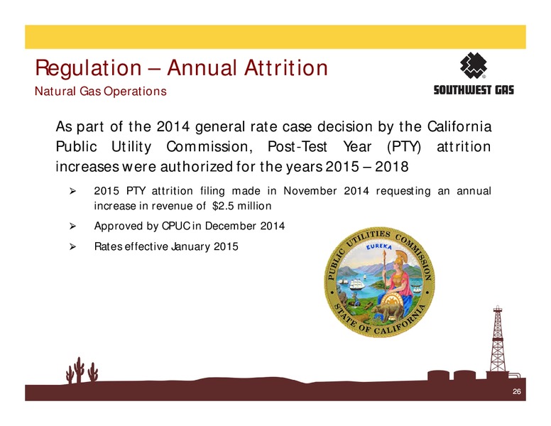 June 2015 Investor Presentation – Southwest Gas Co – slide 25