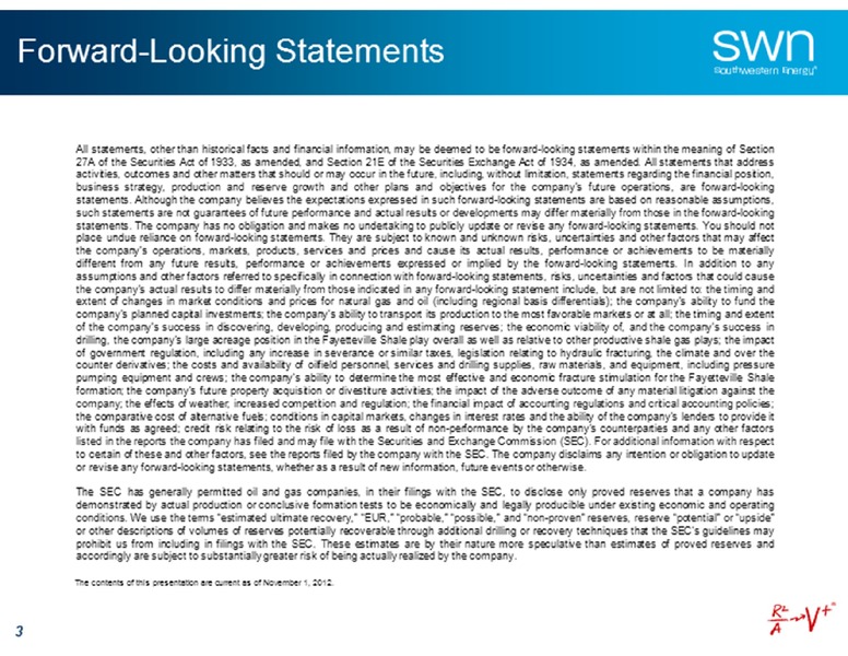 Credit Suisse Energy Summit – Southwestern Energy Co. – slide 3