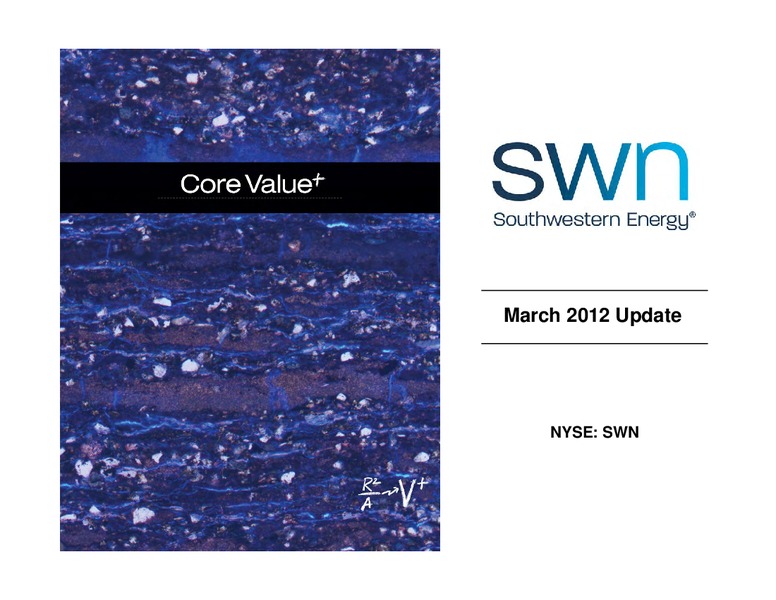 Q4 2011 Earnings Call – Southwestern Energy Co. – slide 1