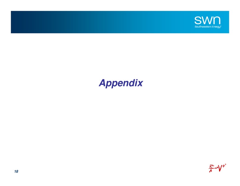 Q1 2011 Earnings Call – Southwestern Energy Co. – slide 18