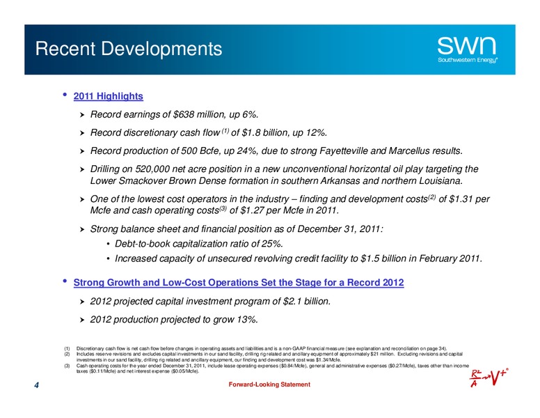 Q1 2012 Earnings Call – Southwestern Energy Co. – slide 4