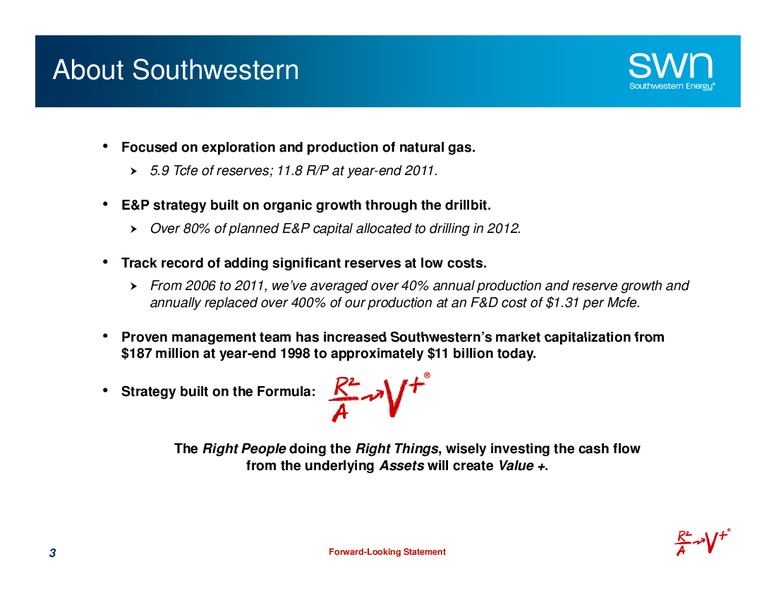 Bairds Growth Stock Conference – Southwestern Energy Co. – slide 3