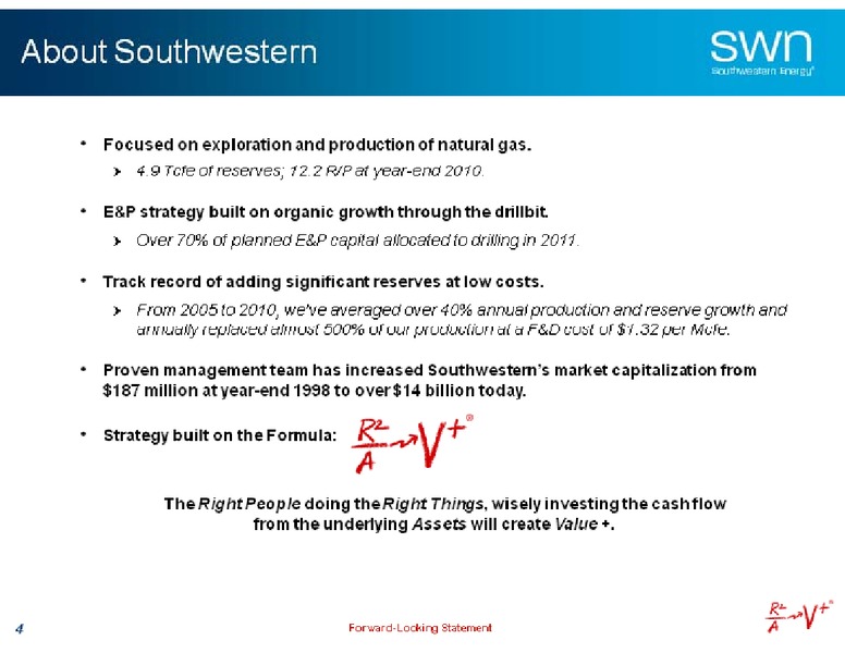 Barclay Capital Americas Select Conference – Southwestern Energy Co. – slide 4