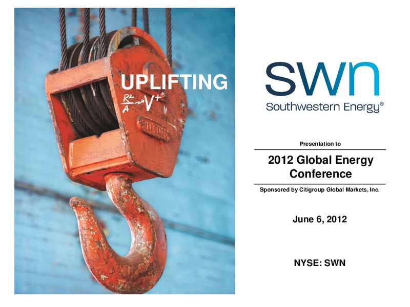 Citi Global Energy Conference – Southwestern Energy Co. – slide 1