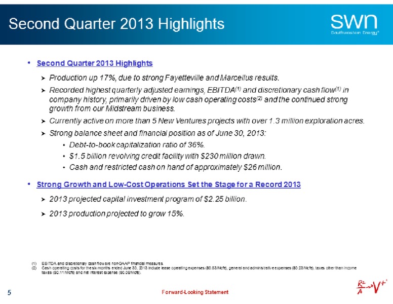 Barclays Capital CEO Energy Power Conference – Southwestern Energy Co. – slide 5